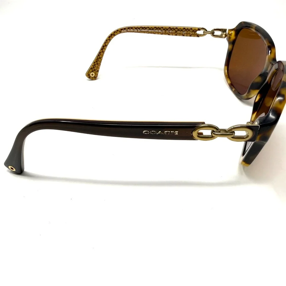 Coach Sunglasses FRAME ONLY HC 8104 L081 Ashley Spotty Tortoise 57-17-135mm